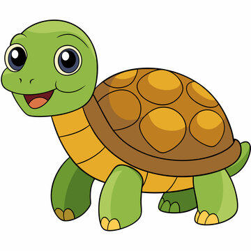 Tortoise art vector illustration