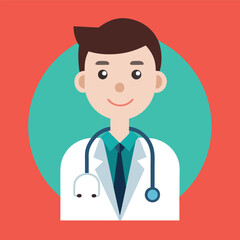 doctor and medical icons logo healthcare doctor Cartoon vector illustration