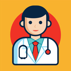 doctor and medical icons logo healthcare doctor Cartoon vector illustration