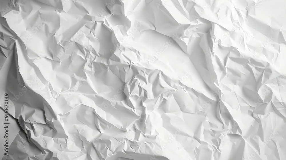 Poster A close-up shot of a blank sheet of white paper, suitable for use in presentations, notes, or any other context where a clean and simple background is needed