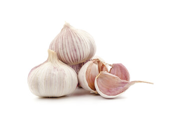 A bunch of garlic heads.