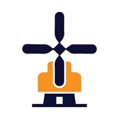 mill, factory, ecology, ecology mill factory icon