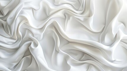Obraz premium A close-up shot of pure white fabric texture