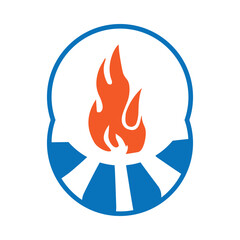 fire, camping, fire place, fire camping icon