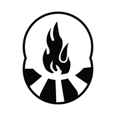fire, camping, fire place, fire camping icon