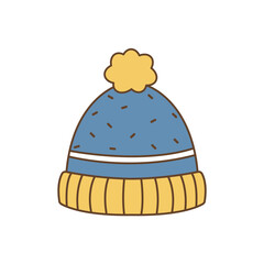 Beanie Flat Design Clipart