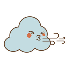 Windy Flat Design Clipart