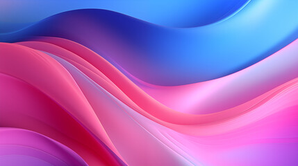 A smooth, colorful wave pattern blending shades of blue and pink, creating a serene backdrop.