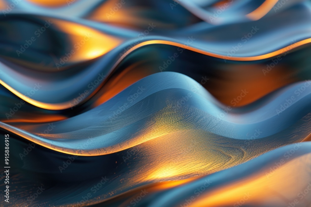 Poster close-up view of wavy surface texture