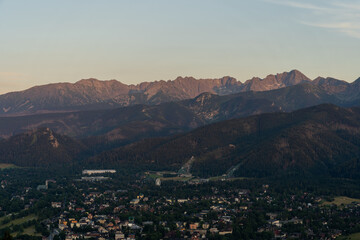 Tatry o zachodzie słońca