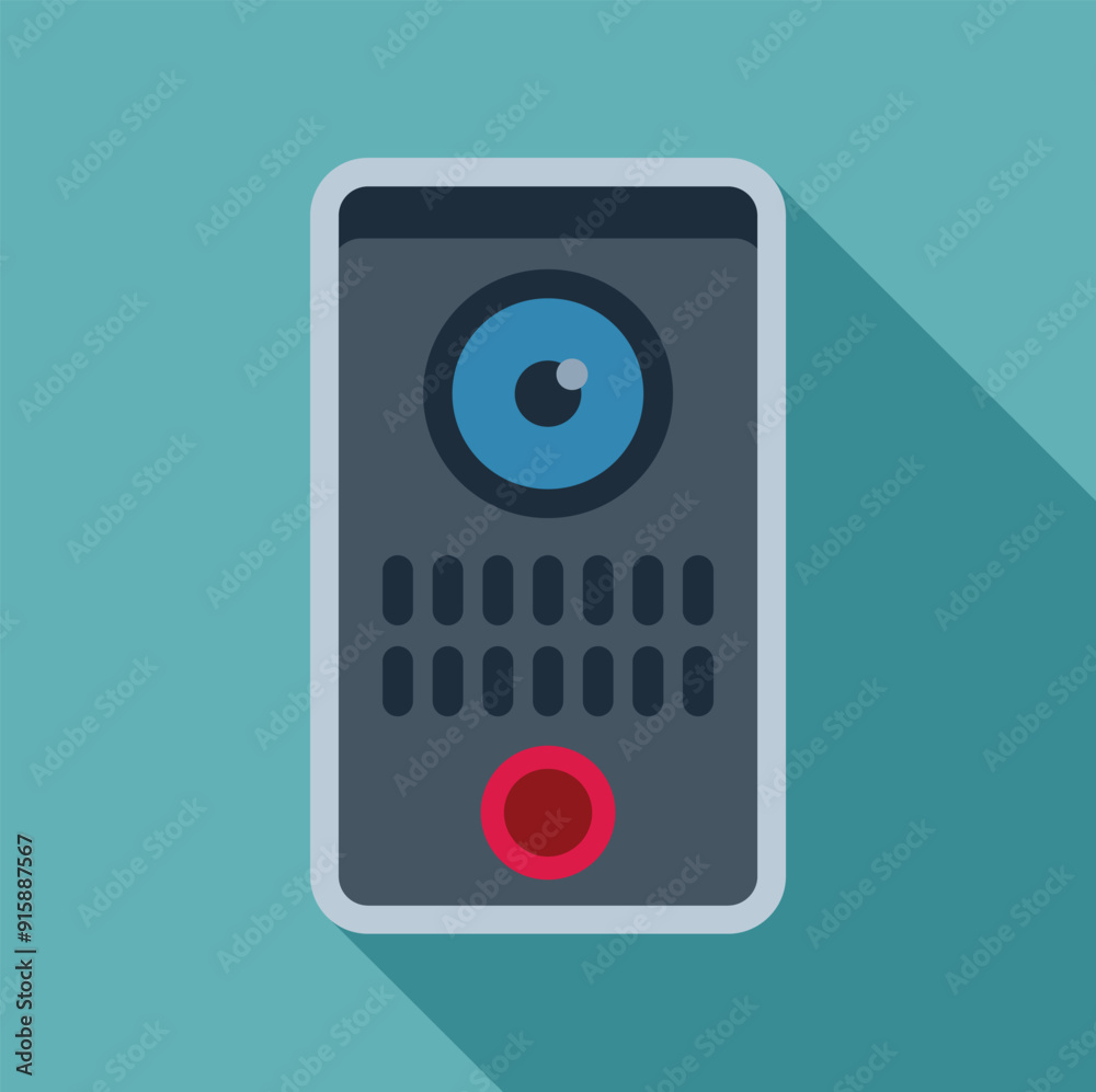 Poster intercom system with a built in camera, ensuring security and facilitating communication