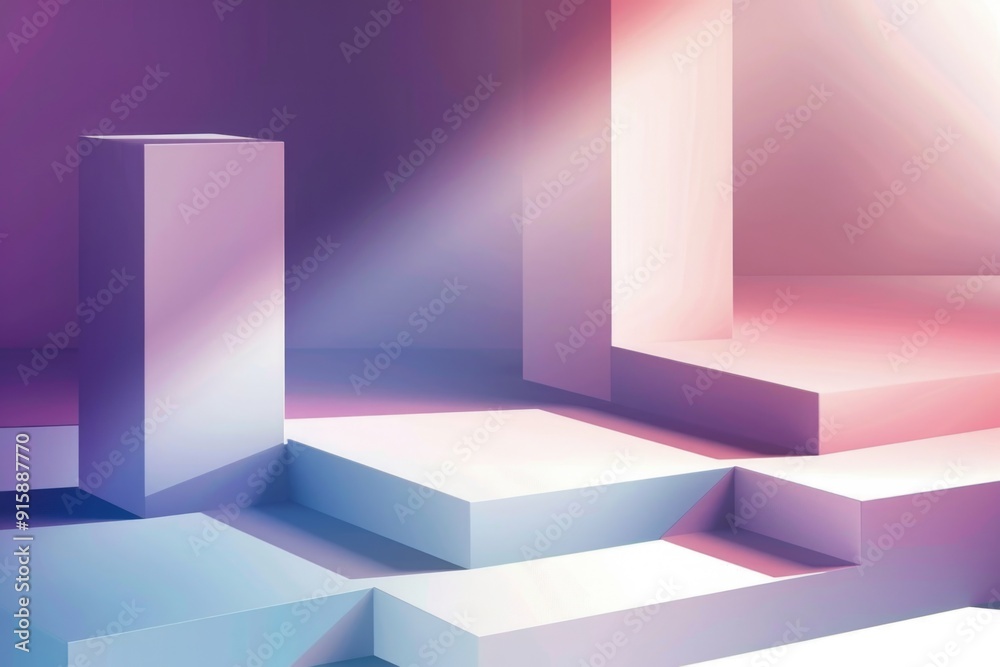 Poster a room filled with numerous white boxes on the floor, ideal for use in office or storage settings