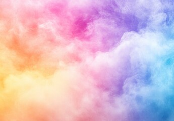 soft, pastel rainbow gradient background with delicate clouds for an ethereal and dreamy feel