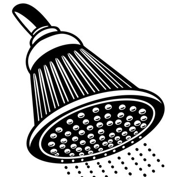 recommend clip art: Water saving shower head  vector