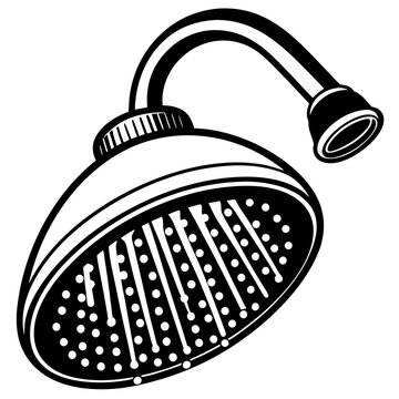 recommend clip art: Water saving shower head  vector