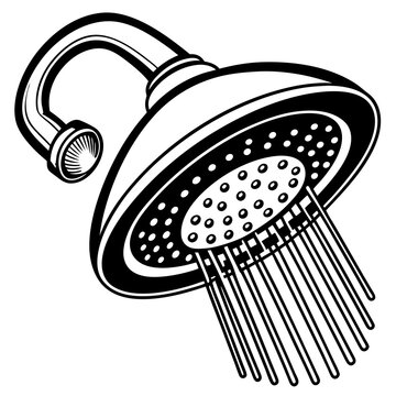 recommend clip art: Water saving shower head  vector