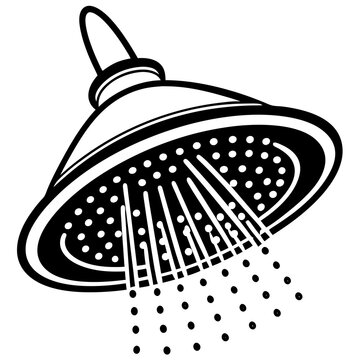 recommend clip art: Water saving shower head  vector