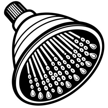 recommend clip art: Water saving shower head  vector