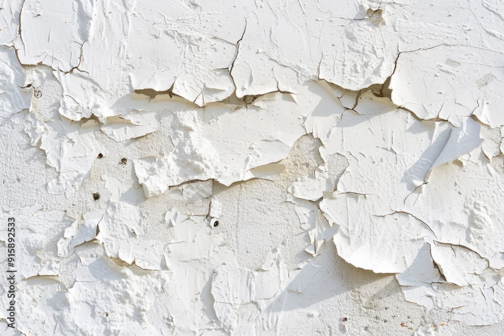 Poster a close-up view of peeling paint on a worn-out wall, suitable for use in real estate or construction