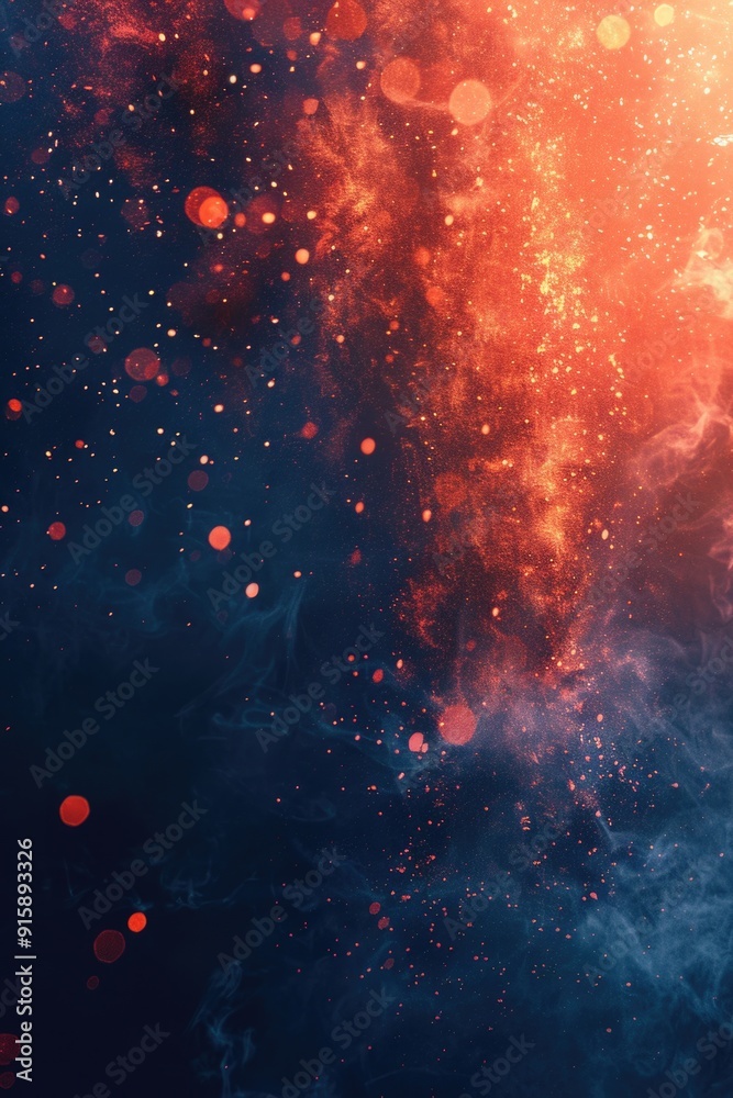 Poster a bright red and blue gradient background suitable for various designs and presentations