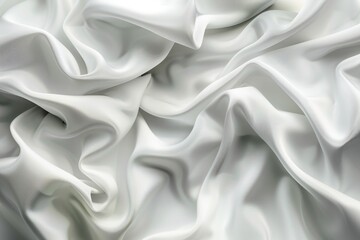 Obraz premium A detailed view of white fabric texture
