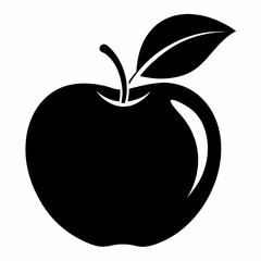 Best apple  vector, Silhouette, illustration.