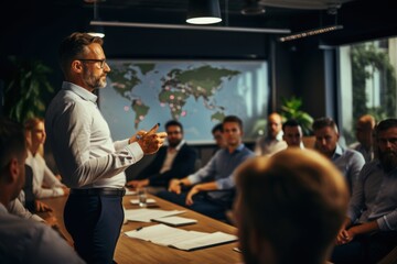 Conference training planning or learning coaching. Business concept