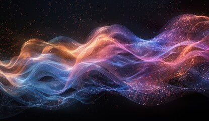 Fototapeta premium Abstract Glow of Light Waves