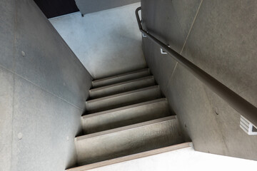 concrete stairwell view