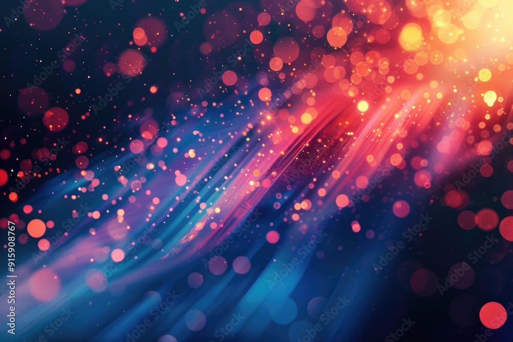 Poster blurry image of a colorful background