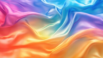 Obraz premium Rainbow Satin Abstract Background