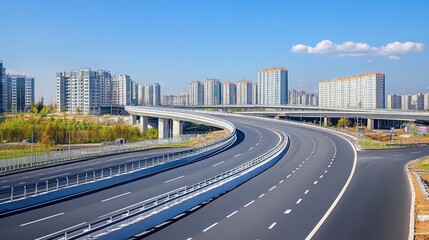 Fototapeta premium Urban Freeway Overpass