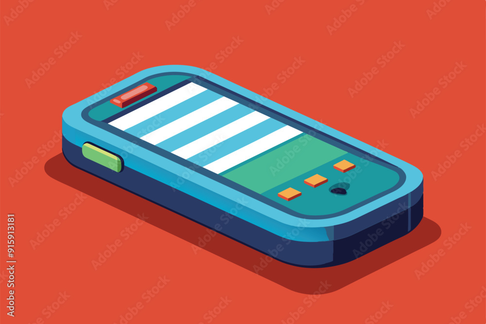 Poster a modern cell phone is depicted with customizable features set against a vibrant background, showcas