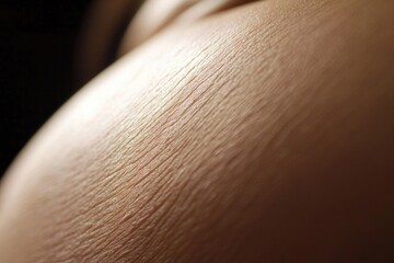 Fototapeta premium Close-Up of Human Skin Texture - Detail in Health, Biology, Dermatology