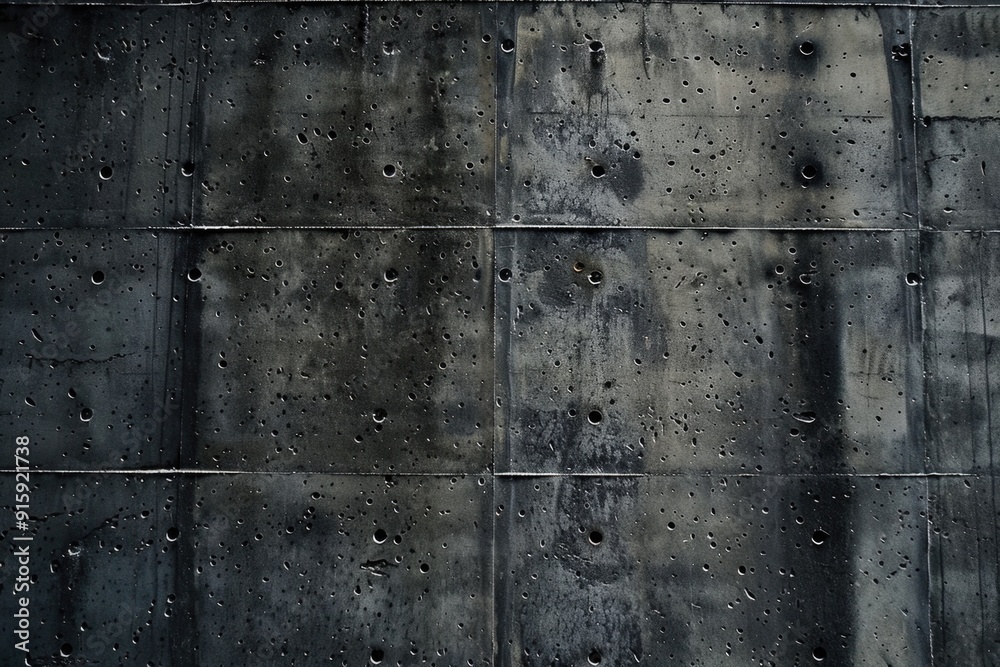 Poster a simple image of a concrete wall in monochrome tones