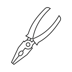 work tool, electric tool, cutting tool, pliers icon