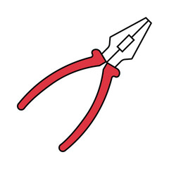 work tool, electric tool, cutting tool, pliers icon