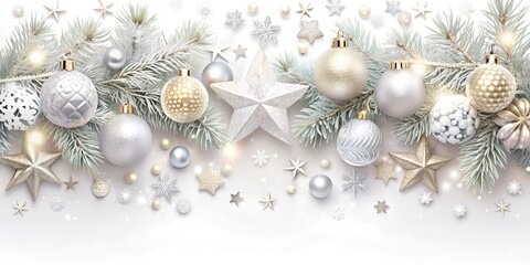 christmas decoration on a white background