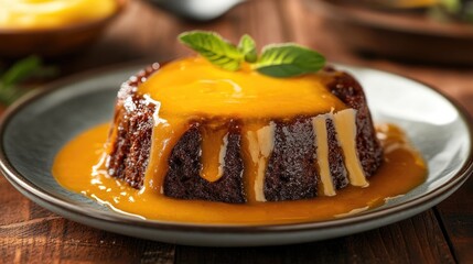 chocolate cake with orange
