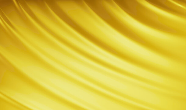 Gold Silk background. Golden Luxury background. Wave and Light effect. Design element. Abstract background texture pattern. Texture backdrop.