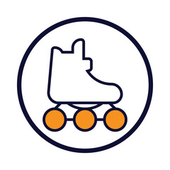 roller skating, shoe, wheel, shoe wheel, roller skate icon