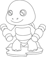 Turtle Bodybuilder Dumbbells Bodybuilding Animal Vector Graphic Art Illustration