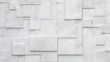 Obraz premium Abstract White Tile Wall Texture.