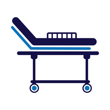recommend clip art: medical bed, bed, wheel bed, stretcher, bed on wheels icon