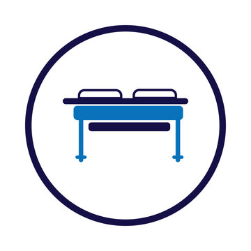 recommend clip art: medical bed, bed, wheel bed, stretcher, bed on wheels icon