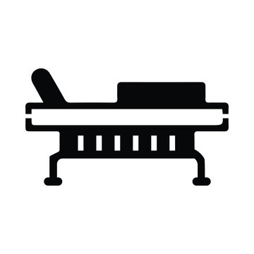 recommend clip art: medical bed, bed, wheel bed, stretcher, bed on wheels icon