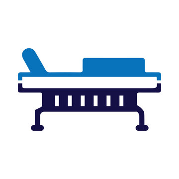 recommend clip art: medical bed, bed, wheel bed, stretcher, bed on wheels icon