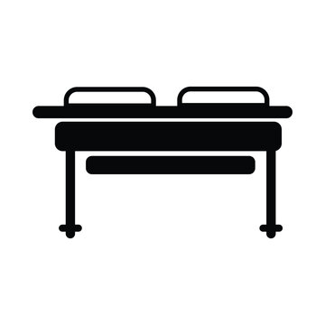 recommend clip art: medical bed, bed, wheel bed, stretcher, bed on wheels icon