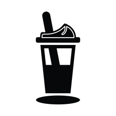 Yogurt, sweet, spoon, yogurt pack with spoon icon