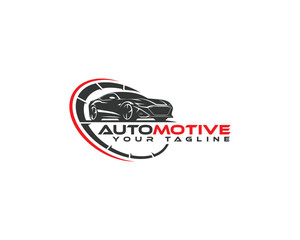 Abstract automobile car logo design. Automotive Sports vehicle emblems vector element.